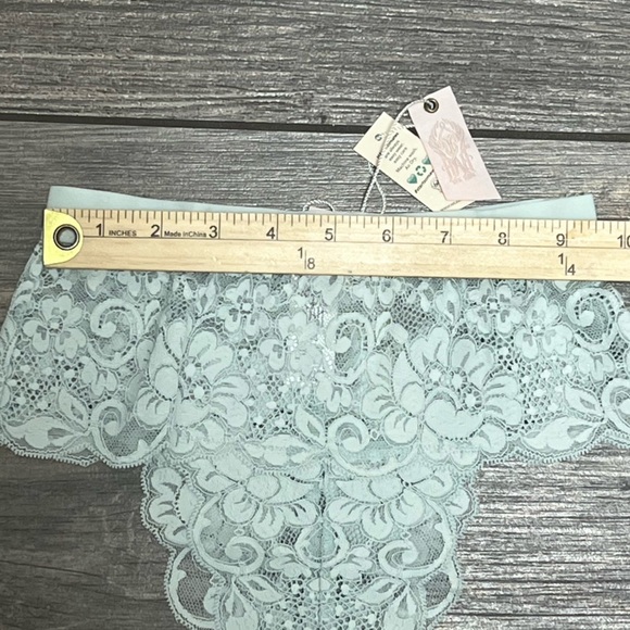 NWT $34 We are HAH (Hot as Hell) Spin me Lace Panty XS X-Small Something Blue - Picture 4 of 9